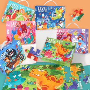 2025 nuovi prodotti personalizzati 60 pezzi di carta cartoon puzzle Montessori puzzle creativo puzzle set puzzle per bambini regali ragazzi e ragazze CE - Product Image 3
