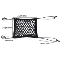 Organisateur de voiture portable avec filet de rangement en maille, barrière réglable durable pour animaux de compagnie, accessoire barrière pour chien entre les sièges des voitures