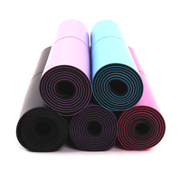 Tapis de yoga en caoutchouc naturel PU écologique, 4 mm d'épaisseur, antidérapant de qualité supérieure, pour l'entraînement de Pilates, disponible en plusieurs couleurs