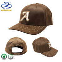 Geringe Mindestbestellmenge Premium Anpassbare Buchstaben-Stickerei Vintage-Stil Baseballkappe für Unisex Casual Streetwear Aktivitäten