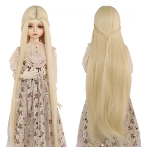 Парик принцессы для детей, Длинные Синтетические головные уборы машинного изготовления, для шарнирных кукол 13, 14, из нового материала