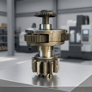 Precision Machined Alloy Steel Planetary Gear <b>Set</b> with Spline Shaft for <b>Torque</b> Reduction - Product Image 1