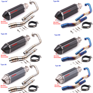 Sistema de Escape completo para motocicleta <span class=keywords><strong>Yamaha</strong></span>, silenciador modificado con tubo de enlace delantero DB Killer, para Y15ZR Y15 EXCITER 150 - Product Image 6