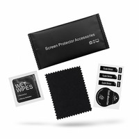 Prêt à être expédié pour téléphone portable et tablette avec chiffon en microfibre, écologique, sûr, film nacré 3 en 1, scellage trois côtés