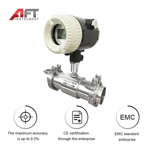 เครื่องวัดอัตราการไหลของของเหลวแบบกังหัน 4-20mA 304ss พร้อมหน้าจอแสดงผลดิจิตอล ราคาโรงงาน เชื่อมต่อแบบหน้าแปลน ใช้น้ำมันทำความสะอาดได้ ติดตั้งง่าย ราคาประหยัด - Product Image 6