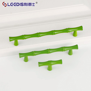 Lgedis Bamboo Shape Zinc Alloy Drawer Handle Modern Furniture Cabinet Hardware <b>Knob</b> Durable Plated Finish - Product Image 3