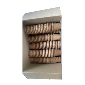 Macetas de Fibra de Coco Biodegradables y Ecológicas con Orificio de Drenaje para Jardín e Interiores, Diseño Cuadrado Minimalista, Sin Recubrimiento - Product Image 1
