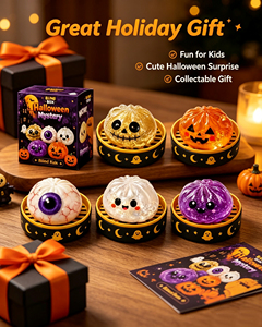 Caja Sorpresa de Juguetes Antiestrés de TPE con Forma de Dumpling, Brillantes y con Diseño de Mármol, para Halloween, para Niños de 2 a 13 Años, Ideal para Fiestas - Product Image 2