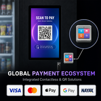 Distributeur automatique numérique compact multi-emplacements pour snacks et boissons, capacité de 300 à 600 articles, surveillance à distance, options de paiement multiples