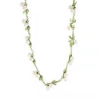 Ensemble de bijoux 3 pièces Boho Vintage Enchanted Forest Boucles d'oreilles en plaqué or avec perles simulées Collier Bracelet Cadeau d'anniversaire pour
