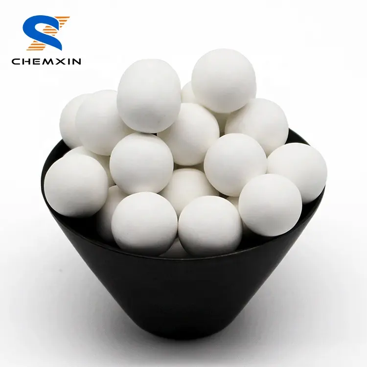 Bola Keramik Alumina Tinggi 3Mm 6Mm 10Mm 19Mm 38Mm 50Mm 99% Al2O3 Bola Alumina Media Pendukung