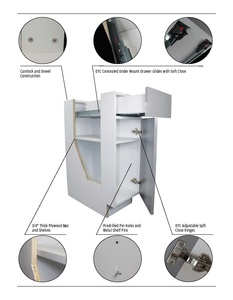Sanyang Goldenland Vietnam Factory Modern Wooden RTA Kitchen <strong>Cabinets</strong> Wood Readymade Modular Kitchen Wholesale <strong>Cabinets</strong> - Product Image 4