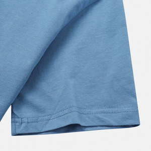 Camiseta de algodón grueso personalizada al por mayor para hombre, camiseta de manga corta con estampado gráfico de verano, proveedor a granel, tela tipo jersey - Product Image 5