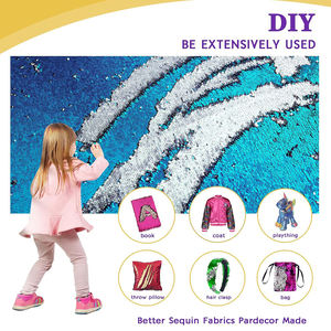 لعبة بنصف ياردة صلبة بالترتر بوليستر قلاب من القماش الجرافيتي قابلة للعكس - Product Image 3