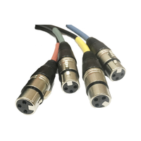 Cat5e Ethercon vers 4 Xlr femelle Convertir Con Snake 0.5mtr 4 canaux xlr femelle câble snake box 4 canaux XLR Drop Snake