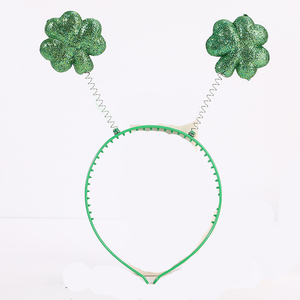 Clover Festival Diadema Accesorio <span class=keywords><strong>de</strong></span> tela Regalo para la escuela <span class=keywords><strong>de</strong></span> graduación Fiesta del día <span class=keywords><strong>de</strong></span> <span class=keywords><strong>San</strong></span> <span class=keywords><strong>Patricio</strong></span> Accesorios del Día Nacional irlandés - Product Image 6