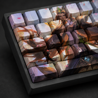 68 Keys Side Engraved PBT Dye Sublimation Keycaps Full Set OEM Profile for Mechanical Keyboard Compatible MX Switches