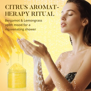 Exfoliante Corporal Orgánico de Cúrcuma para el Rostro, Etiqueta Privada, Aclara la Piel, Suaviza, Hidrata y Pule - Product Image 5