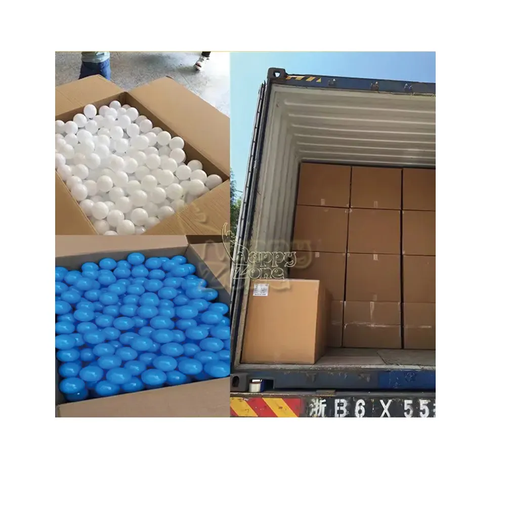 Bola de plástico para crianças, brinquedo macio de 7cm e 8cm, bolas de ar para piscina infantil, atacado de fábrica na China