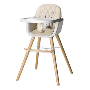 <span class=keywords><strong>Silla</strong></span> alta multifuncional 3 en 1 para niños Sillas altas de alimentación baratas para bebés con patas de madera - Product Image 1