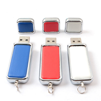 Flashdisk USB Custom, USB 2.0 3.0 Logo Custom 16GB 32GB 64GB Flashdisk Kulit