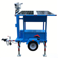 Remolques de Vigilancia Portátiles con Energía Solar, Mini Cámara CCTV de Alta Reutilización, para Monitoreo Vial