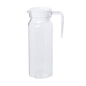 Jarra de agua de vidrio transparente para uso doméstico, de calidad alimentaria, resistente al frío, con tapa. - Product Image 4
