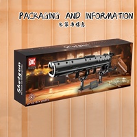 DK 980PCS Modèle de fusil à pompe en blocs de construction en plastique ABS, échelle 1:1, jouet éducatif de construction DIY unisexe, Thanksgiving, Noël