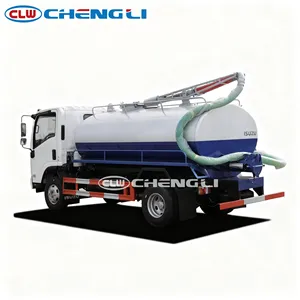 Camion d'aspiration des eaux usées 4x2 Isuzu 6m³ à forte performance avec capteur de niveau d'eau automatique à vendre - Product Image 6