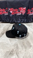 Gorra de Béisbol de 5 Paneles con Visera Curva, Estilo Nuevo, Personalizada, de Gamuza y Algodón, Gorras Deportivas B CROSS, Sombreros Barbas Originales con Logotipo de Diamantes de Imitación