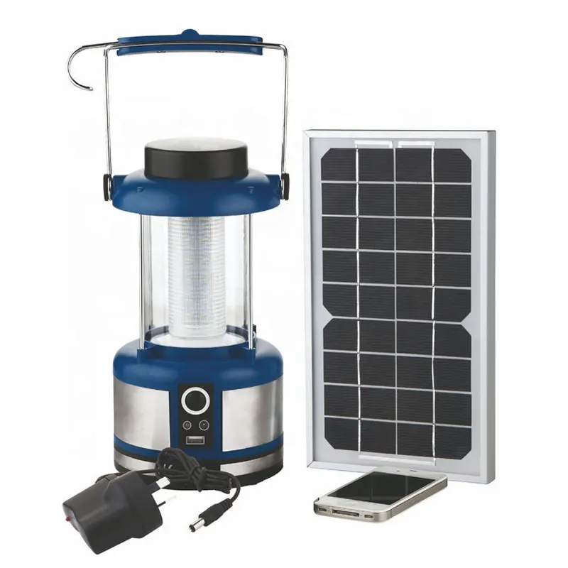 Promotional LED Hanging Camping Lantern Emergency Mobile Phone Charger Portable Solar Camping Lantern for Outdoor