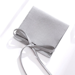 High Quality Envelope Jewelry Pouch Gift Packaging Jewelry Bag with Custom Logo - Product Image 3