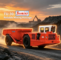 Camion benne minier souterrain de 30 tonnes à commande PLC, haute capacité, avec système de lubrification automatique et transport de minerai