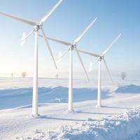 Éolienne à axe horizontal de 200 kW, rotor de 22 m, générateur éolien triphasé à aimants permanents, centrale électrique à grande échelle