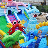 WODI Château gonflable licorne en PVC de qualité commerciale 0,55 mm pour enfants et adultes, directement de l'usine