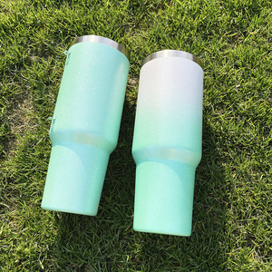 Gobelet à paillettes 40oz <span class=keywords><strong>blanc</strong></span> sublimation poudre brute gobelets à paillettes double paroi gobelet <span class=keywords><strong>pailleté</strong></span> 40oz isolé - Product Image 6
