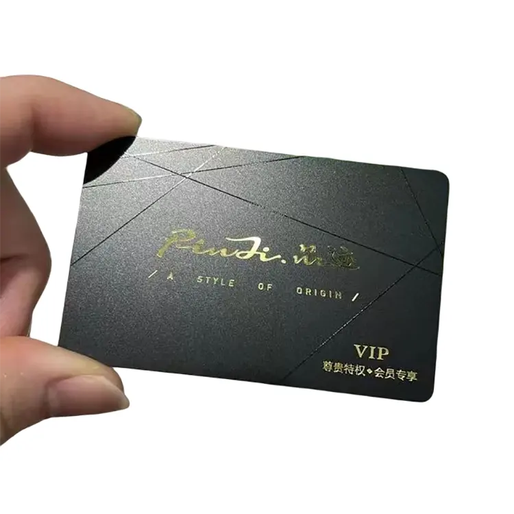 Wholesale Logo Customized Laser Cut Engraved Etching Luxury Personalized Embossment Pattern Metal Black Business Card