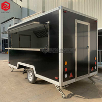 Vélo électrique de haute qualité camion à café remorque de voyage camping-car Mini caravane chariot de nourriture remorque