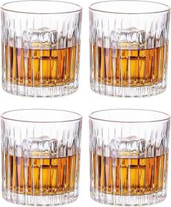 Vaso de <span class=keywords><strong>Whisky</strong></span> de Cristal sin Plomo de 300 ml, Estilo Antiguo, con Diseño Acanalado, para Beber <span class=keywords><strong>Bourbon</strong></span>, Coñac, Cócteles y <span class=keywords><strong>Whisky</strong></span> - Product Image 4