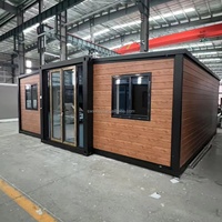 Maison conteneur de luxe à deux étages, 2 à 4 chambres, extensible, mobile, modulaire, préfabriquée, conteneur 20 pieds 40 pieds, maison pliable