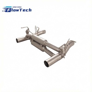 ระบบท่อไอเสียแบบ Axle-Back พร้อมวาล์ว รุ่น SS304 สำหรับ Ferrari F8 Tributo/Spider 3.9T V8 แบบปลายท่อคู่เดี่ยว พร้อมระบบควบคุมวาล์วแบบ OEM - Product Image 1