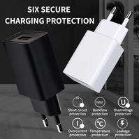 Chargeur mural personnalisé 10W avec prise EU, 5V2A, port USB unique, adaptateur d'alimentation à charge rapide pour téléphone portable Sumsung