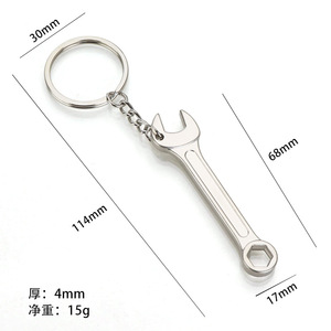 Llaveros Personalizados <span class=keywords><strong>de</strong></span> Metal Resistente, Herramienta Combinada para Llaves <span class=keywords><strong>de</strong></span> Coche y Bolsos, Mini Herramienta Portátil <span class=keywords><strong>de</strong></span> Bolsillo con Regla, Martillo y <span class=keywords><strong>Llave</strong></span> Inglesa - Product Image 4