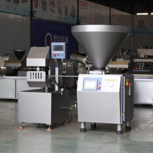 Machine de remplissage de saucisse sous vide de salami de Bologne de mortadelle de hot-dog de jambon russe de qualité professionnelle - Product Image 4