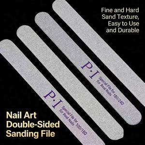 Tira de pulido para uñas, lima de uñas, tira de lijado para uñas, tira de pulido de madera delgada de doble cara para modelar, específica para salones de uñas - Product Image 5