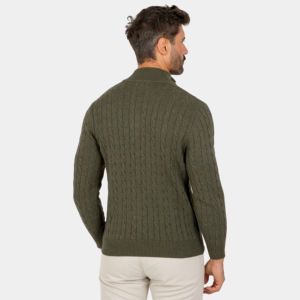 <span class=keywords><strong>Cardigan</strong></span> da <span class=keywords><strong>Uomo</strong></span> <span class=keywords><strong>con</strong></span> Mezza <span class=keywords><strong>Cerniera</strong></span> in Cotone Melange 100% 7GG, Design Personalizzato all'Ingrosso per l'Autunno - Product Image 2