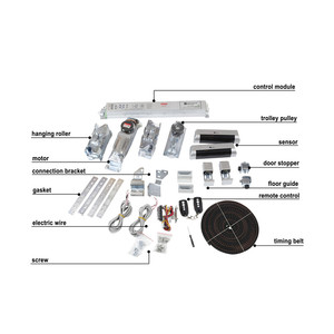 Trung Quốc Hot Bán khách sạn cửa trượt tự động hệ thống cho thương mại cửa ra vào với 150kg Tải - Product Image 2