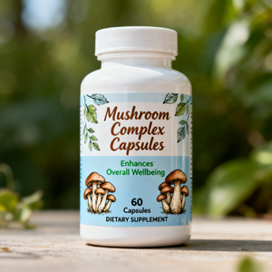 Capsules de complexe de champignons de marque privée supplément de champignons multi en un pour le soutien de la santé cérébrale et l'amélioration de la vitalité - Product Image 1