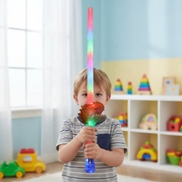 Nouveau bâton lumineux LED dinosaure de haute qualité avec son et paillettes pour enfants, jouet de fête électronique lumineux à LED ; Vente chaude