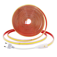 Ruban LED COB étanche IP65 AC220V, 240 LED par mètre, découpe toutes les 10 cm, 3000K 4000K 6000K, lampe flexible pour la maison